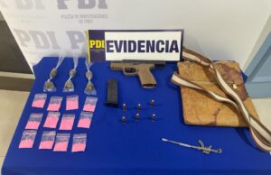 Tres Detenidos en Villarrica por Infracción a la Ley de Armas y Drogas