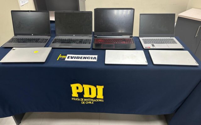 PDI Temuco Recuperó Notebooks Robados Desde Empresa: Extrabajador fue Detenido