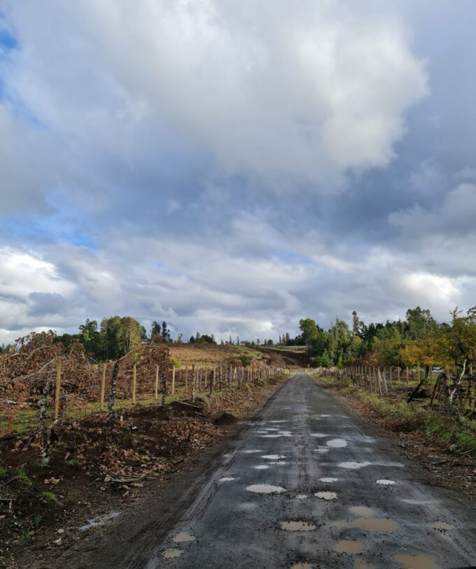 Más de 1000 familias molestas y preocupadas, por paralización de la pavimentación de su camino, por parte del MOP Araucanía