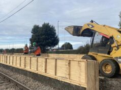 Avanzan Obras del Anden de Pasajeros del Tren en Pitrufquén