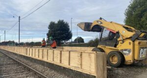 Avanzan Obras del Anden de Pasajeros del Tren en Pitrufquén