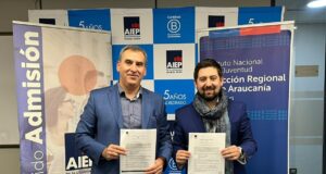 INJUV Y AIEP firman convenio que beneficiará a jóvenes de La Araucanía