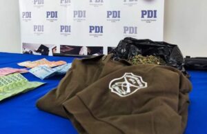 Droga y Ropa Institucional de Carabineros Incautó PDI en Masivo Allanamiento en Villarrica