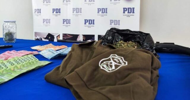 Droga y Ropa Institucional de Carabineros Incautó PDI en Masivo Allanamiento en Villarrica