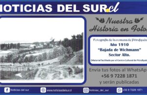 Pitrufquén, Año 1910, Sector Bajada de Wichmann