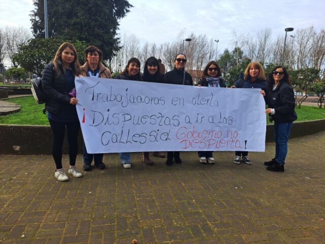 Funcionarias del Jardín Infantil Llampudken de Pitrufquén se Suman al Paro Nacional de Fundación Integra