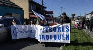 Profesores de Pitrufquén y Freire Se Sumaron al Paro Nacional Indefinido