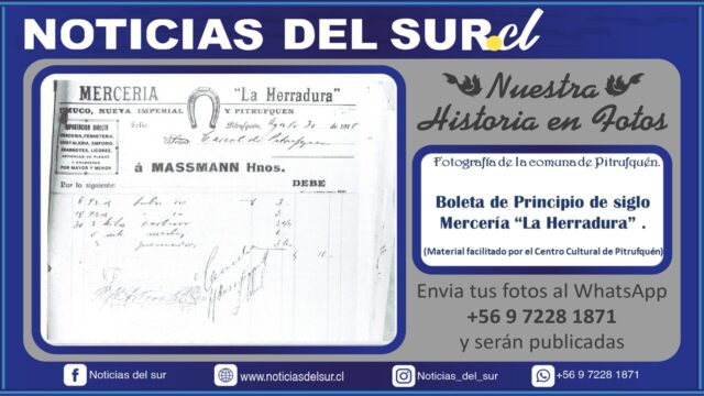 Pitrufquén, Boleta de Principios de Siglo