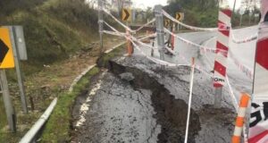 Registran Socavón En Ruta Que Une Pitrufquén Con Toltén