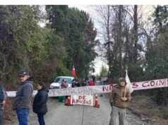 Vecinos de la Ruta Cunco, Lago Colico, Reigolil por Curarrehue Protestan por el Mal Estado de la Ruta
