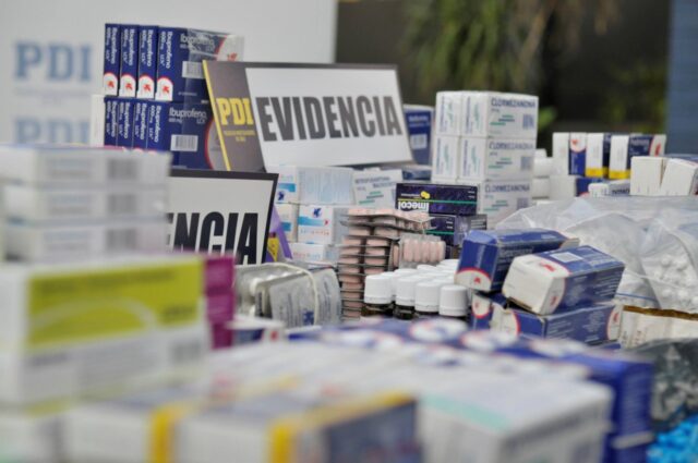 En Angol PDI Decomisó 325 Cajas de Medicamentos Comercializadas Irregularmente