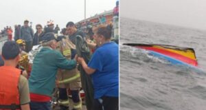 Logran Rescatar A Pescadores Que Cayeron Al Mar Tras Volcamiento De Lancha En La Barra