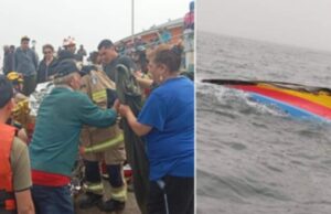 Logran Rescatar A Pescadores Que Cayeron Al Mar Tras Volcamiento De Lancha En La Barra