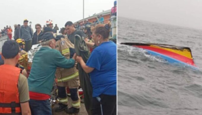 Logran Rescatar A Pescadores Que Cayeron Al Mar Tras Volcamiento De Lancha En La Barra