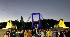 Inauguran Moderna Iluminación Del Puente Colgante Eduardo Frei Montalva En Carahue