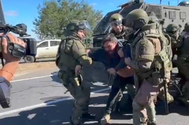 Se esperan declaraciones desde la Delegación Presidencial: Agricultores y camarógrafo detenidos tras manifestación en Victoria