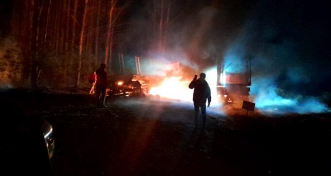 Al menos 11 maquinarias forestales quemadas en ataque incendiario en Freire