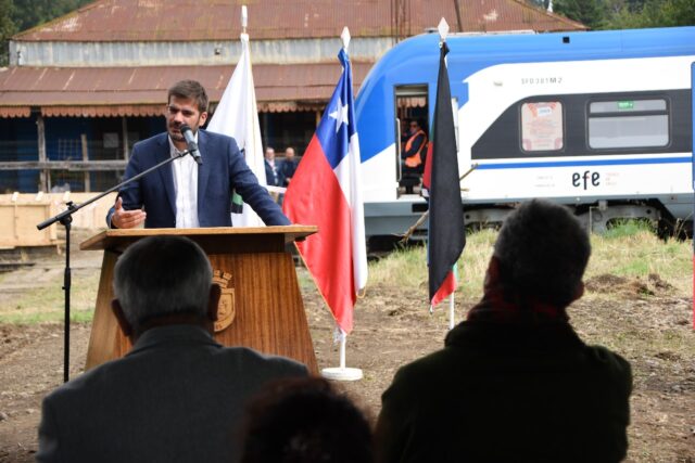 Delegado Montalva destacó avance de obras de ferrocarriles en la región con la construcción de paradero en Quepe