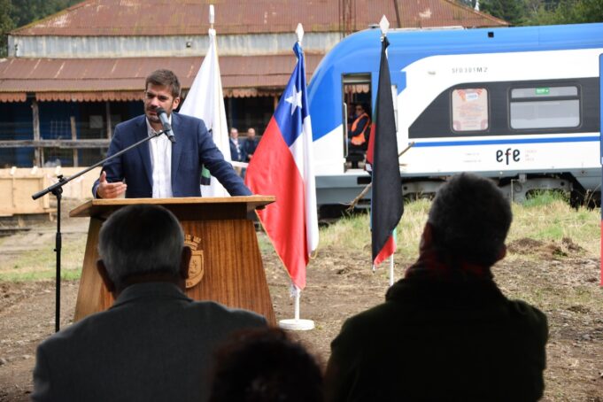 Delegado Montalva destacó avance de obras de ferrocarriles en la región con la construcción de paradero en Quepe