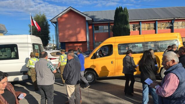 Regreso a clases: en Pitrufquén se realizó una fiscalización masiva al transporte escolar