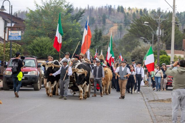 Más de 12 mil personas celebraron el aniversario 120 de Capitán Pastene con la tradicional Sagra carretada
