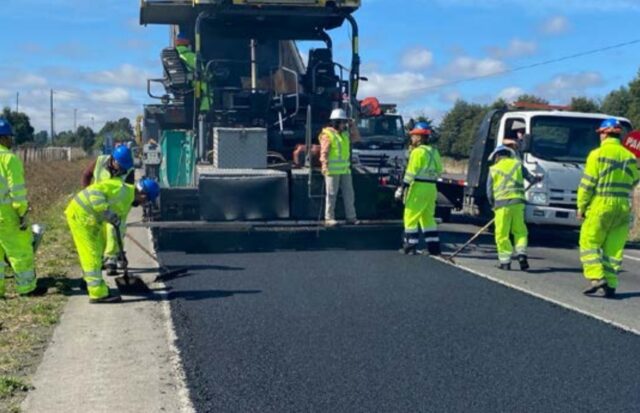 MOP trabaja en la segunda etapa de conservación de la Ruta Freire – Villarrica