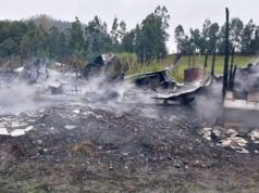 Incendio destruyó por completo una vivienda en sector rural de Pitrufquén
