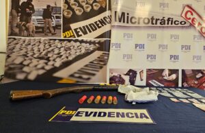 En Freire detienen a una mujer por microtráfico de drogas y tenencia ilegal de armas