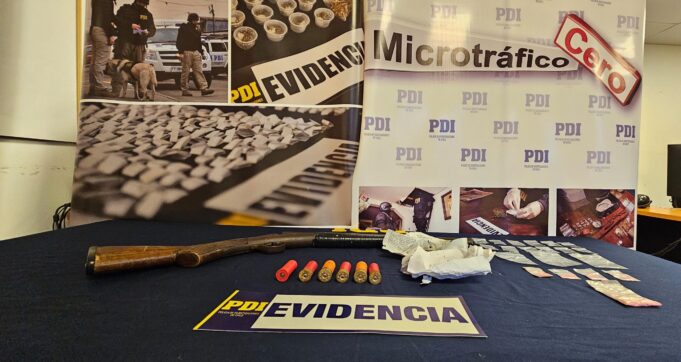 En Freire detienen a una mujer por microtráfico de drogas y tenencia ilegal de armas