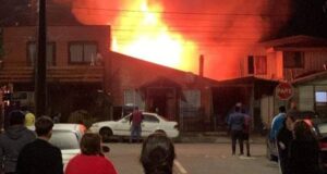 Voraz incendio de una vivienda dejó una persona fallecida en Villarrica