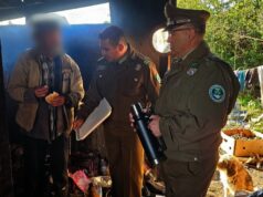 Carabineros de Pitrufquén comparten desayunos y café con personas en situación de calle