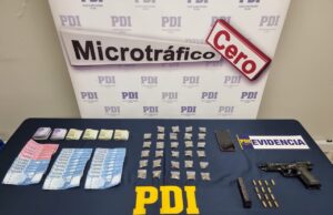 Fue sorprendido por sus padres: detienen a adolescente que mantenía arma a fogueo y droga en Villarrica