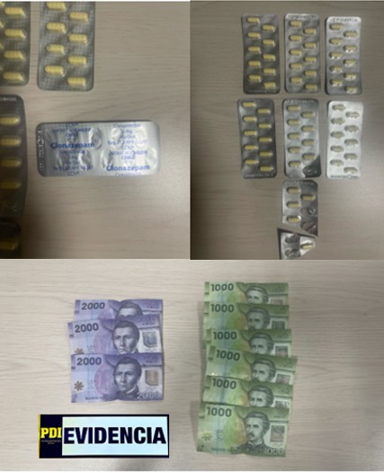 Fue a consultar por abandono de hogar de su hija y fue detenida por microtráfico de drogas: PDI detuvo a mujer que ofrecía clonazepam por whatsapp
