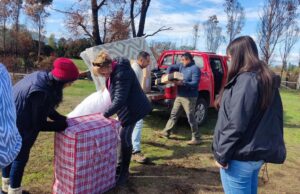 Municipio de Pitrufquén entregó importante ayuda en especies a familia que lo perdió todo en incendio forestal en puraquina