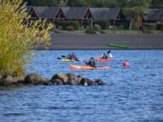 200 deportistas nacionales y extranjeros participaron en la III Travesía Sustentable por el Lago Villarrica