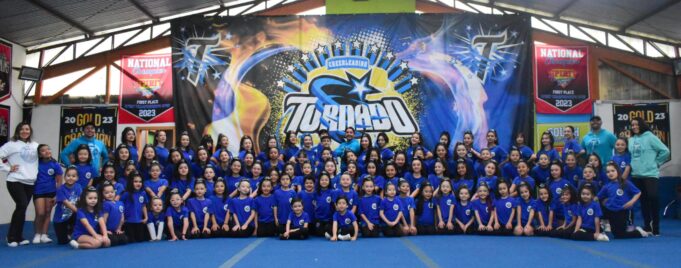 Club Cheerleading Tornado de Villarrica inició con show abierto su temporada 2024