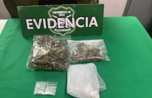 Carabineros detiene a sujeto que portaba drogas en Villarrica: fue detectado en control vehicular