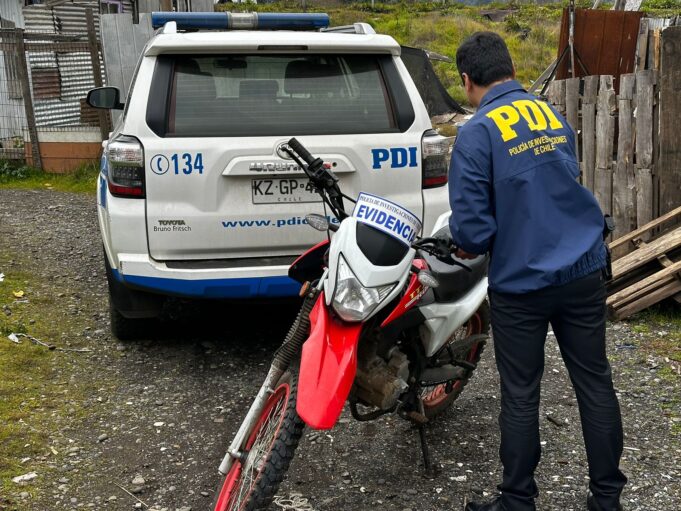 PDI recuperó motocicleta sustraída en Temuco bajo modalidad de “falsa ayuda”