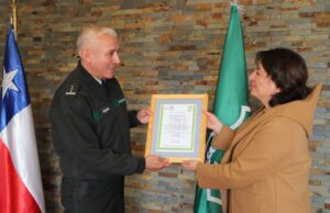 Gendarmería recibe importante reconocimiento de la mutual de seguridad en La Araucanía