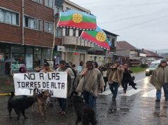 Comunidades de Loncoche se manifiestan en rechazo al proyecto de torres de alta tensión