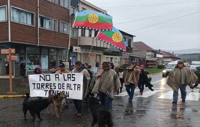Comunidades de Loncoche se manifiestan en rechazo al proyecto de torres de alta tensión