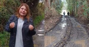 Concejala Marcela Esparza denuncia mal estado de caminos en Padre Las Casas