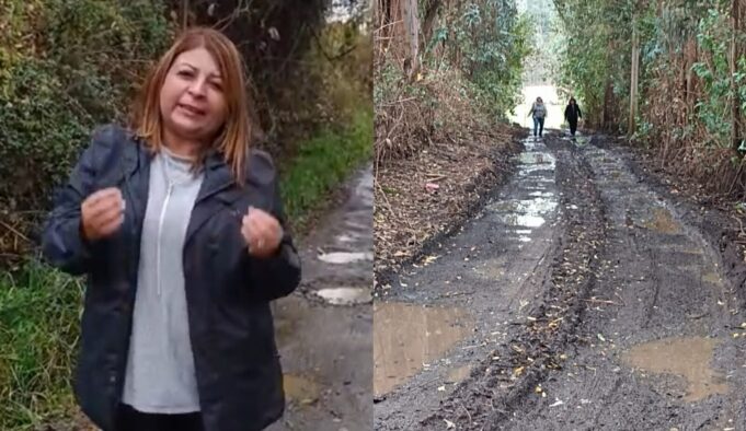 Concejala Marcela Esparza denuncia mal estado de caminos en Padre Las Casas