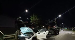 Durante patrullaje nocturno en Queule: carabineros y seguridad pública recuperan vehículo robado