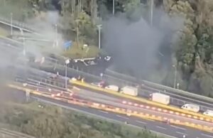 Detienen a 2 personas tras manifestación que cortó tránsito en Ruta 5 Sur a la altura de Freire