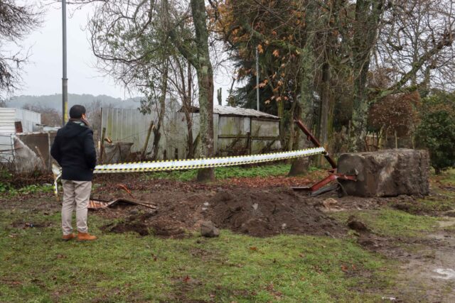 En Villarrica inician trabajos de mejoramiento de plazoleta en ingreso a la comuna