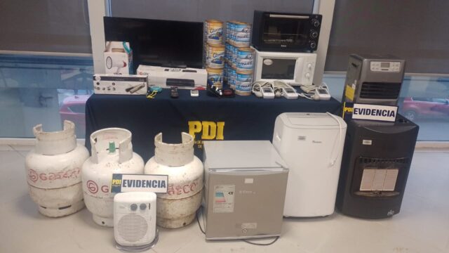 Tres acusados por robo en oficina PRAIS en Temuco: ocultaban artículos en casa okupa