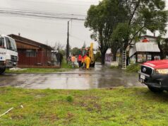Diversas emergencias por sistema frontal en Pitrufquén movilizan a bomberos y personal municipal
