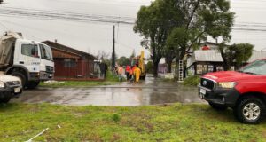 Diversas emergencias por sistema frontal en Pitrufquén movilizan a bomberos y personal municipal