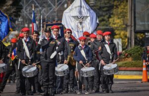 Villarrica homenajeó con la comunidad estudiantil los 246 años de Bernardo O’Higgins